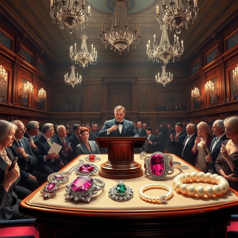 The Gavel Falls: Decoding the Fascination Behind High-Stakes Jewelry and Gemstone Auctions