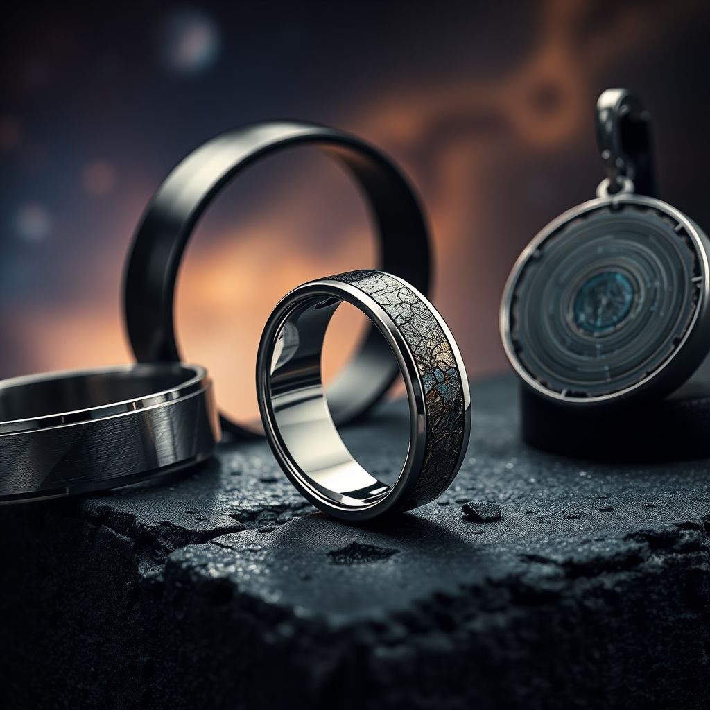 The Celestial Edge: How Meteorite and Titanium Jewelry Captivate with Cosmic Beauty and Unmatched Durability