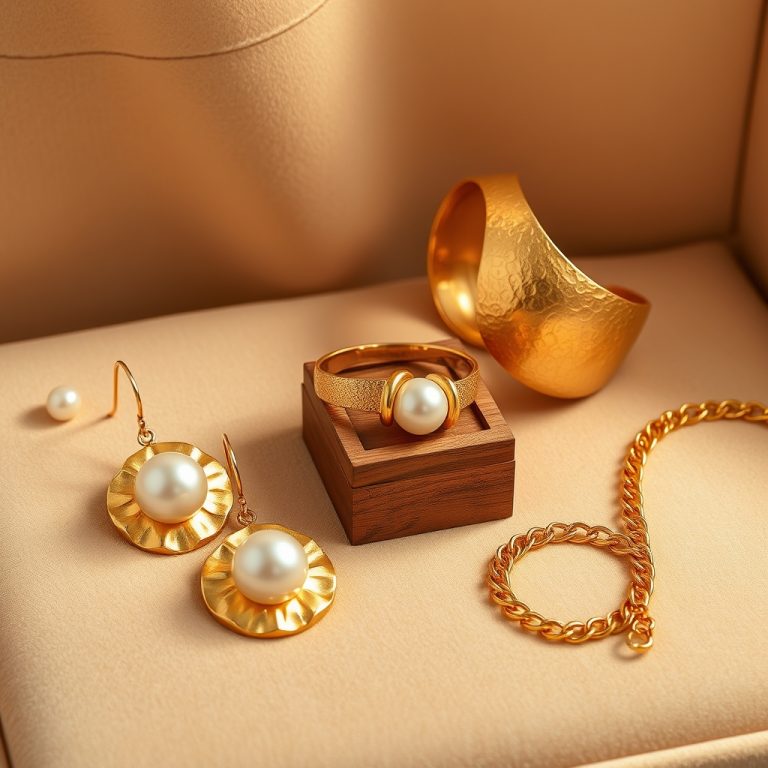 The Luminous Allure of Textured Gold and Pearl Core: Crafting a New Era of Opulent Simplicity