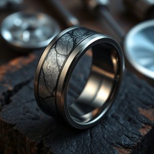 The Celestial Blueprint: How Muonionalusta Meteorite and Damascus Steel Are Crafting the Next Generation of Exotic Inlay Bands