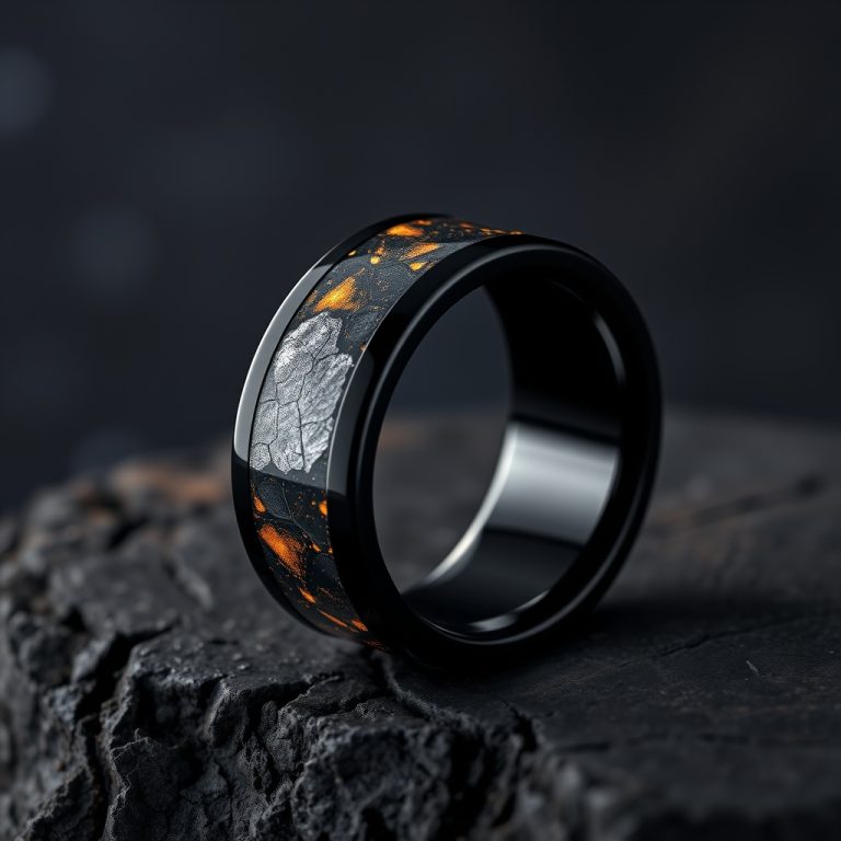 The Cosmic Marriage: How Gibeon Meteorite and Black Titanium Bands Are Crafting a New Era of Celestial Jewelry