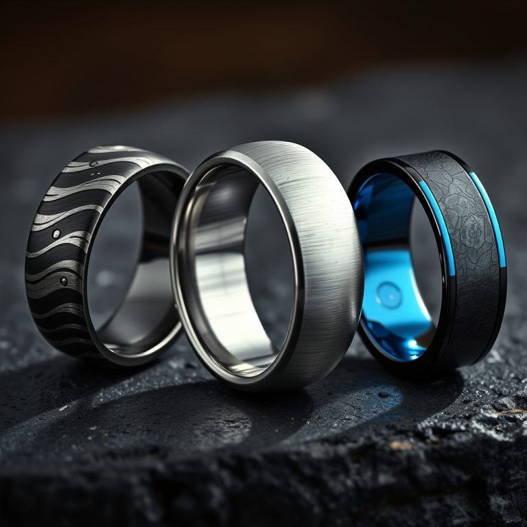 The Silent Revolution: How Damascus Steel and Hypoallergenic Titanium Are Redefining Men’s Wedding Bands