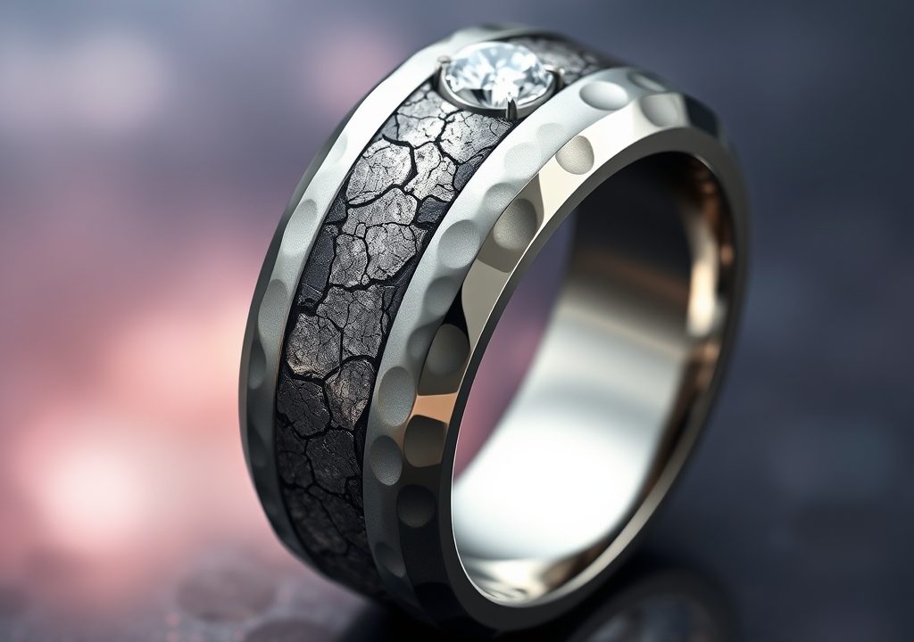 Celestial Fusion: The Timeless Elegance of Titanium and Meteorite Jewelry