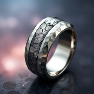 Celestial Fusion: The Timeless Elegance of Titanium and Meteorite Jewelry