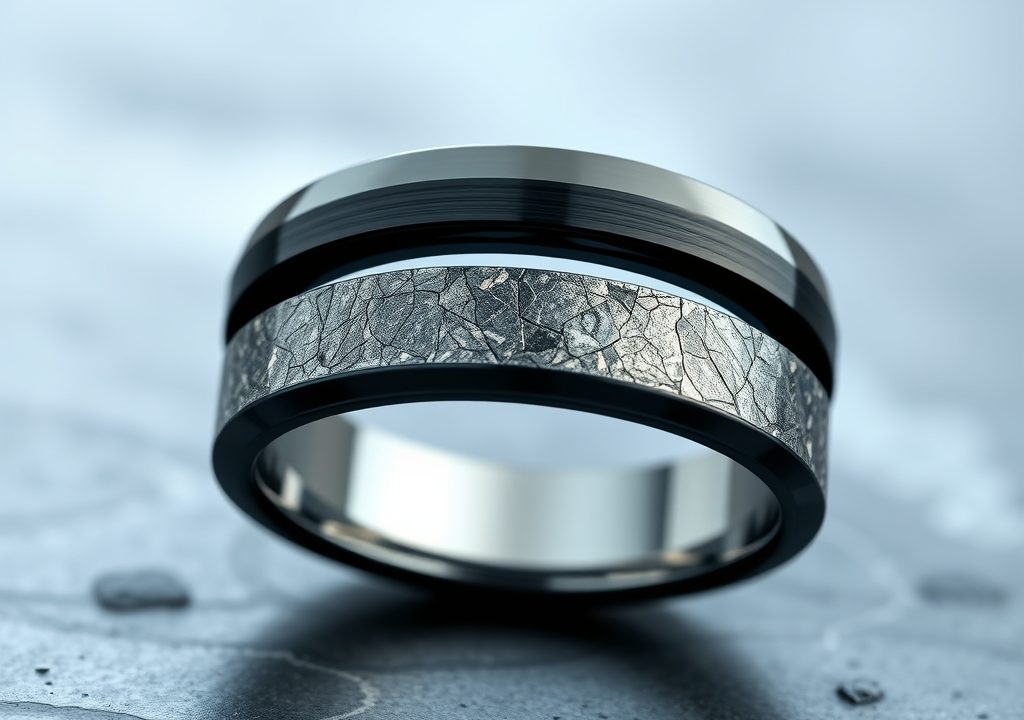 Celestial Fusion: The Timeless Elegance of Titanium and Meteorite Jewelry