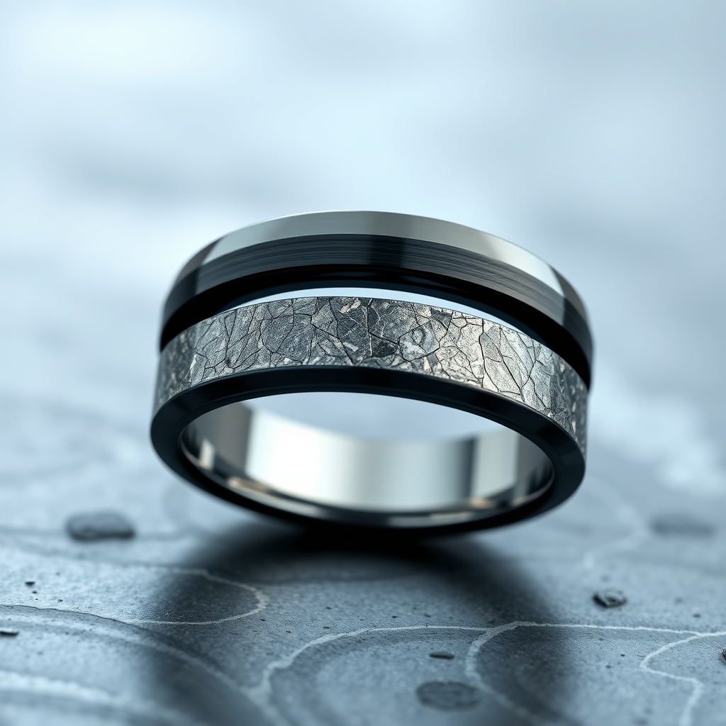 Celestial Fusion: The Timeless Elegance of Titanium and Meteorite Jewelry